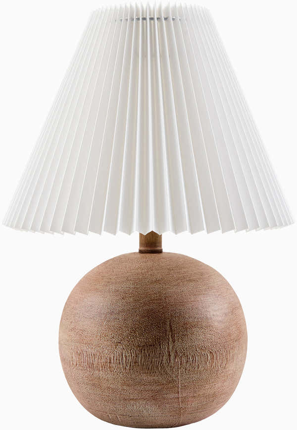 Cool Orange Traditional Table Lamp with linen details for bedside or console tables