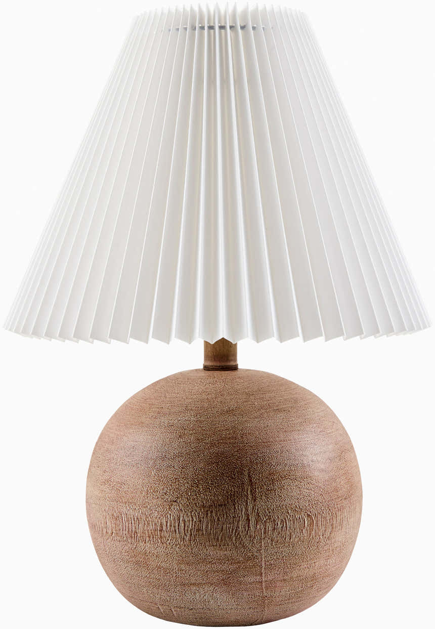 Cool Orange Traditional Table Lamp with linen details for bedside or console tables