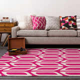 Butterwick Pink Geometric Accent Pillow - Clearance
