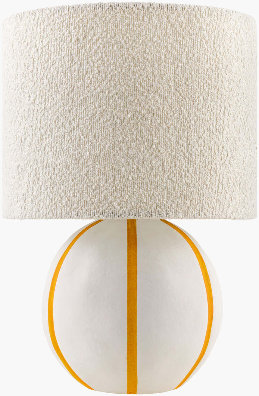 Cool Light Gray Traditional Table Lamp with linen details for bedside or console tables