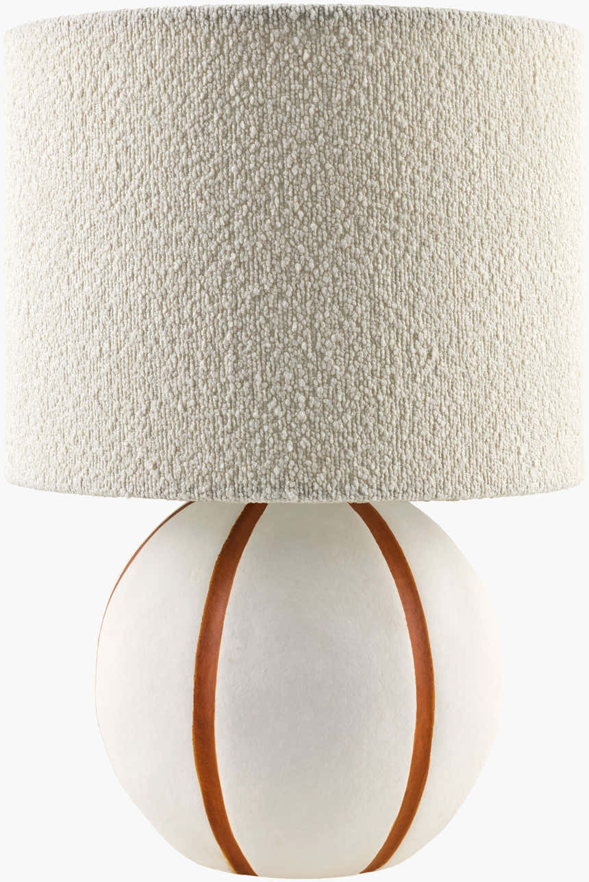 Warm Beige Traditional Table Lamp with linen details for bedside or console tables