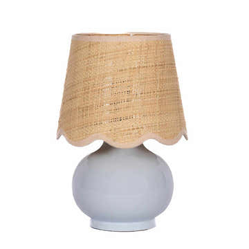 Tocae Blue Solid Ceramic Table Lamp