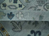 Light Blue Hand knotted Traditional Oushak Multi Size wool Area Rug
