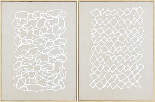 Muted Light Gray Modern Framed Wall Art for modern gallery walls