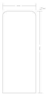 Lavezzola Metallic Silver Mirror - Clearance