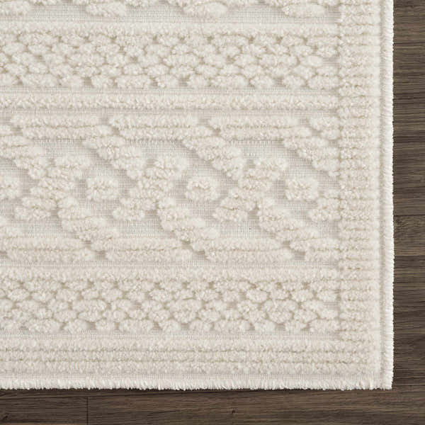 Sample Fadey White 3D Washable Rug