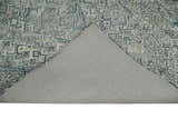Mid Century Modern Hand Tufted 2x3, 3x5, 5x8, 6x9, 8x10 and 9x12 Woolen Beige and Blue Area Rug | MIR1