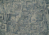 Mid Century Modern Hand Tufted 2x3, 3x5, 5x8, 6x9, 8x10 and 9x12 Woolen Beige and Blue Area Rug | MIR1