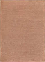 Close-up of the Levent Light Brown Area Rug showing its subtle texture and burnt orange color. Design-Rectangle-537