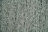 Modern Beige and Charcoal Solid Shaded Hand Tufted Natural Wool Area Rug