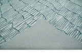 Modern Contemporary Multi Size Woolen White and Blue Hand Tufted Area Rug