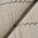 Modern Design Beige Hand Loomed Wool Area Rug
