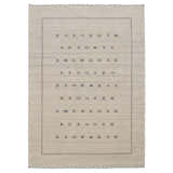 Modern Design Beige Hand Loomed Wool Area Rug