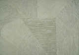 Modern Geometrical Ivory, Gray and Olive Stripes Textured Hand Tufted Custom Made rug