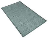Modern Geometrical Silver and Gray Chevron Design Hand Carved wool Rug
