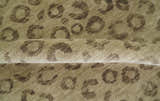 Modern leopard Design Hand knotted Camel and Taupe Custom Made wool area rug