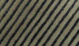 Modern Stripes Design Black And Brown Hand Tufted Custom Made Wool Area Rug