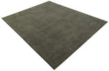 Modern Stripes Design Black And Brown Hand Tufted Custom Made Wool Area Rug