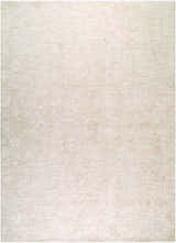 Close-up of the Anselm White Traditional rug, featuring a subtle floral pattern and soft cream and off-white tones. Design-Rectangle-23