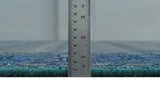 Gray and Blue Traditional Hand Knotted Antique Style low Pile Custom Made Wool Area Rug