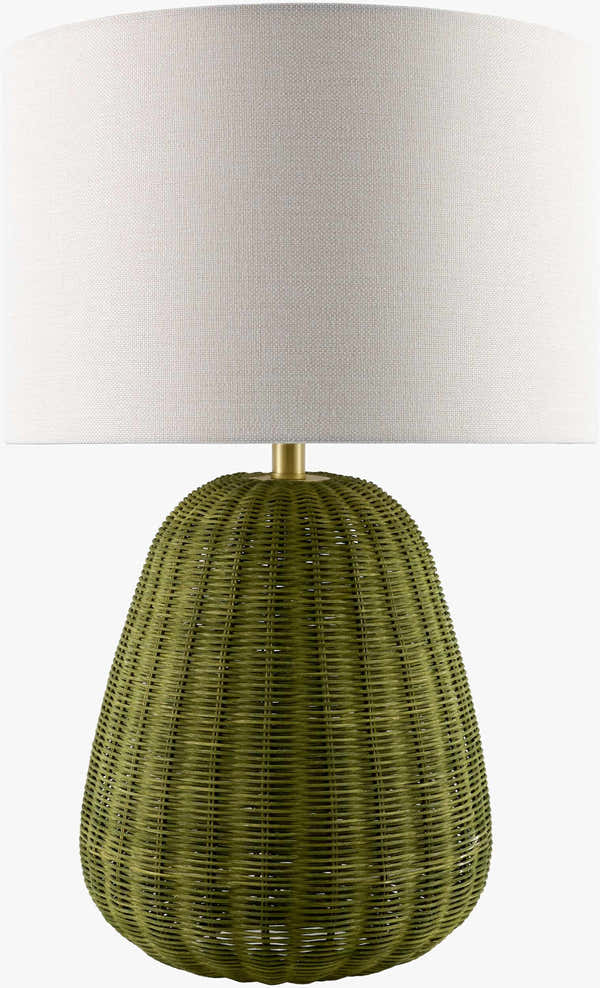 Ortucchio White & Green Table Lamp