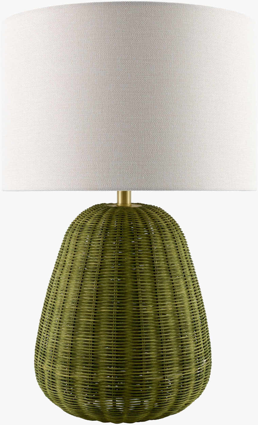 Ortucchio White & Green Table Lamp