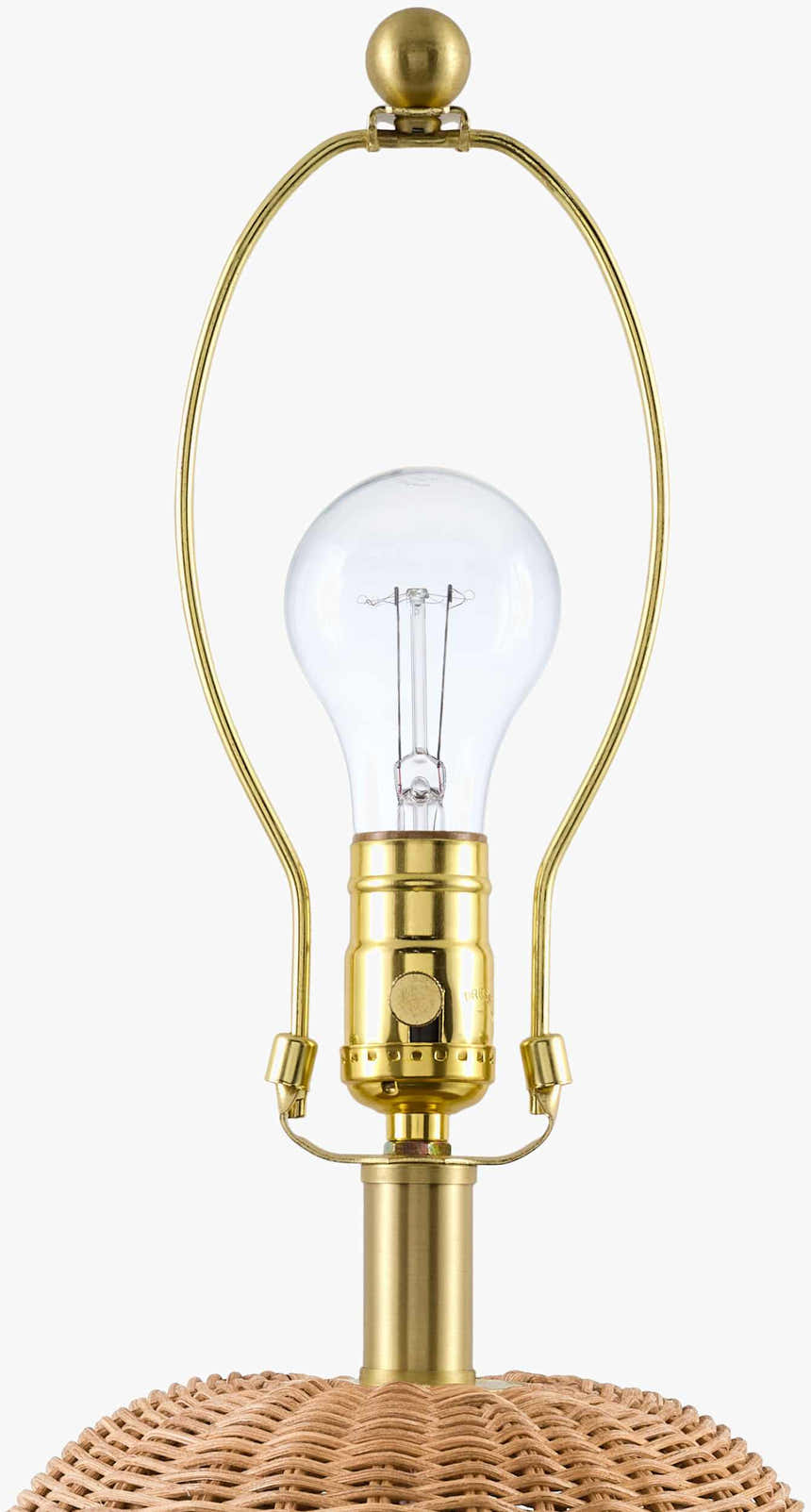 Ortucchio Brown & White Table Lamp