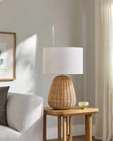 Ortucchio Brown & White Table Lamp