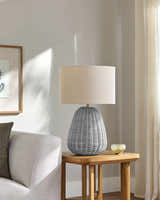 Ortucchio Gray & Peach Table Lamp