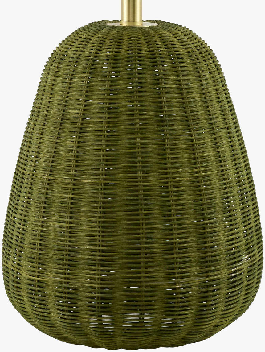 Ortucchio White & Green Table Lamp