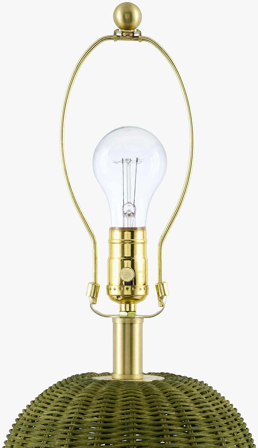 Ortucchio White & Green Table Lamp