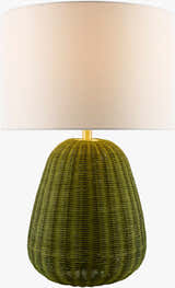 Ortucchio White & Green Table Lamp