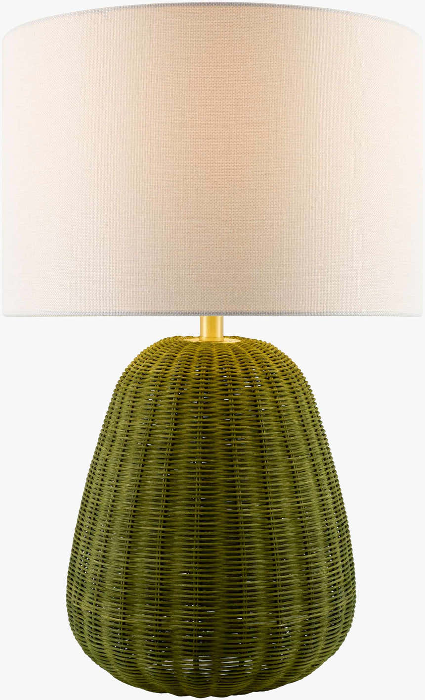 Ortucchio White & Green Table Lamp