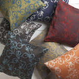 Burneside Navy Bicycle Print Throw Pillow - Clearance