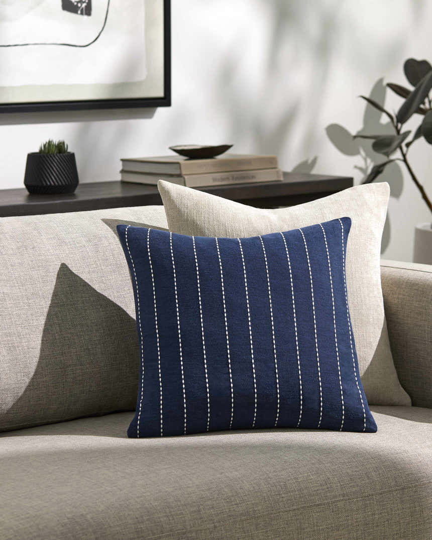 Qwara Navy Throw Pillow - Clearance