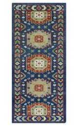 Red, Brown and Olive Traditional Hand knotted Custom Made Wool Area Rug