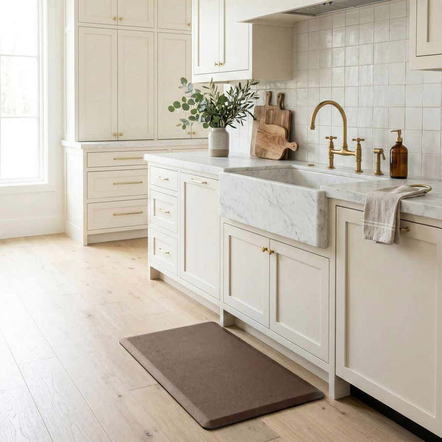 Anti-Fatigue Kitchen Mat, Brown - Clearance