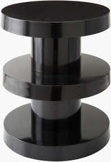 Rich Charcoal Modern End Table for sofa or lounge seating