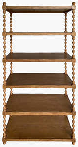 Orange Traditional Bookcase for books and decorative storage