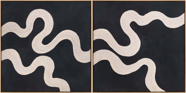 Rich Charcoal Modern Framed Wall Art for modern gallery walls