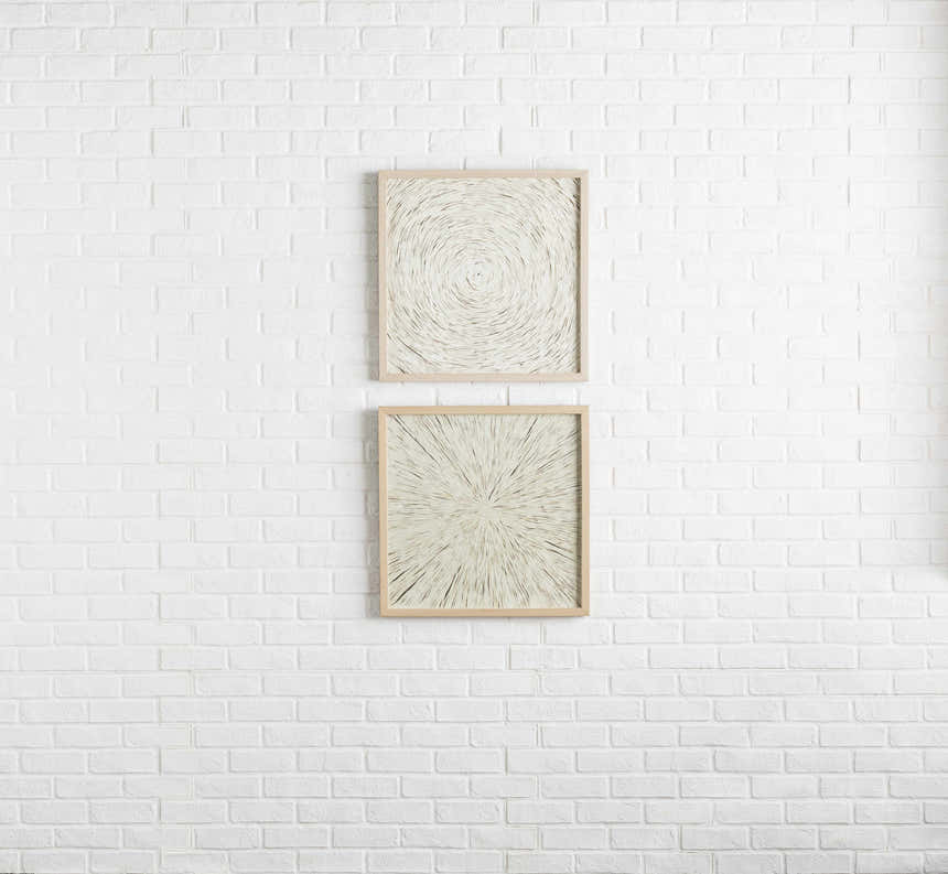 Cool Light Gray Modern Framed Wall Art for modern gallery walls - Clearance