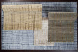 Close-up of Copake Wool&Viscose Rugs in black, charcoal, gray. Hand-knotted rugs with a contemporary, farmhouse style. Clearance. Styleshot