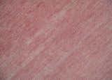 Solid Pink Custom Made Modern Contemporary Hand knotted wool Area Rug