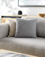 Paniz Medium Gray Throw Pillow - Clearance