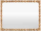 Xevae Camel Wood Mirror