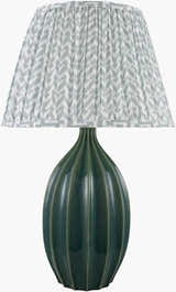 Deep Teal Modern Table Lamp for bedside or console tables