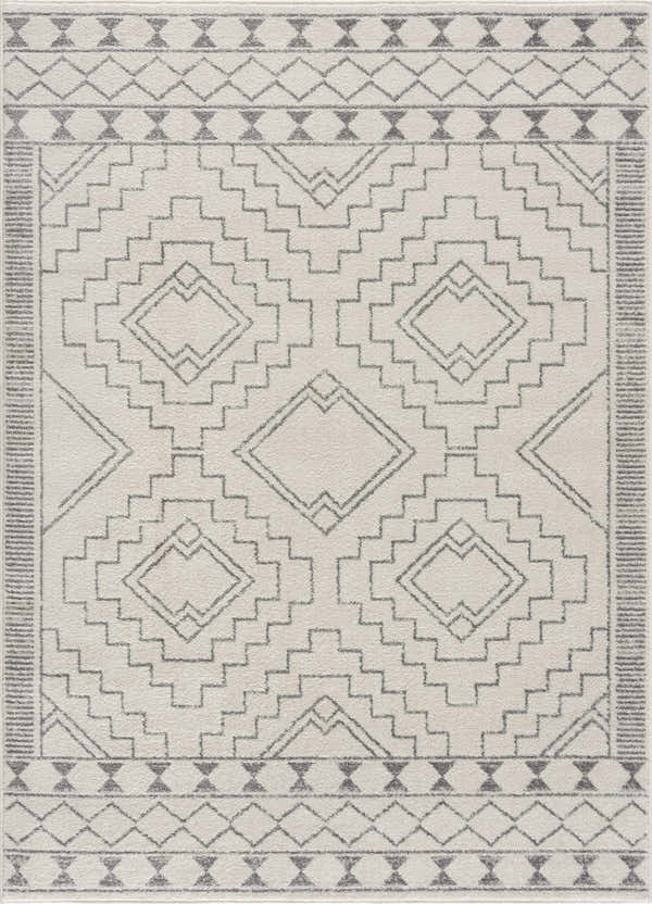 Sample KMRSH-4614 Ivory Tribal Carpet - Clearance