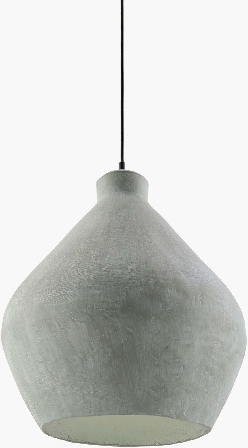 Rich Dark Gray Rustic Pendant Light for kitchen islands or dining areas