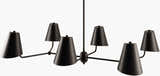 Charcoal Rustic Chandelier for dining or living rooms