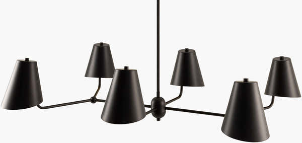 Charcoal Rustic Chandelier for dining or living rooms